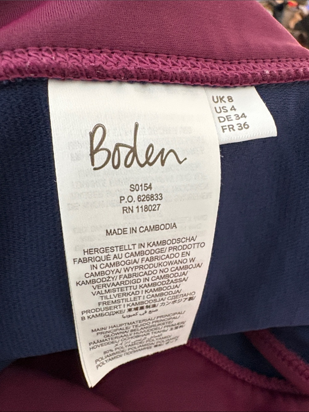 Boden Corsica V-neck swim tankini & bikini US 4 - Picture 9 of 10